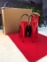 Christian Louboutin Lady Peep Sling black and red